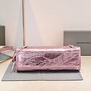 Balenciaga Medium Le City tote bag shiny pink - 4