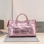 Balenciaga Medium Le City tote bag shiny pink - 2