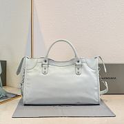 Balenciaga Medium Le City tote bag light blue - 4