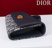 Dior Top handle Supple Calfskin Cannage Caro Wallet Dark Blue - 5