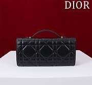 Dior Top handle Supple Calfskin Cannage Caro Wallet Black - 6