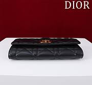 Dior Top handle Supple Calfskin Cannage Caro Wallet Black - 5