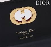 Dior Top handle Supple Calfskin Cannage Caro Wallet Black - 2