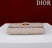 Dior Top handle Supple Calfskin Cannage Caro Wallet Beige - 4