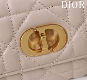 Dior Top handle Supple Calfskin Cannage Caro Wallet Beige - 2