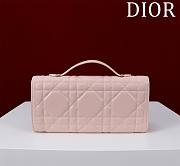 Dior Top handle Supple Calfskin Cannage Caro Wallet Pink - 4