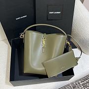 Ysl LE 37 medium in shiny leather green - 1