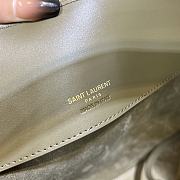 Ysl LE 37 medium in shiny leather green - 2