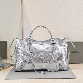 Balenciaga Medium Le City tote bag silver