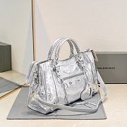 Balenciaga Medium Le City tote bag silver - 5