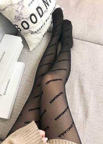 Balenciaga Tights Black stockings 01