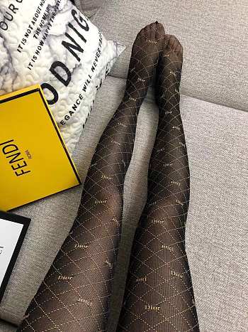 Dior Tights Black-beige stockings