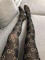 Gucci Tights Black-Beige stockings - 1