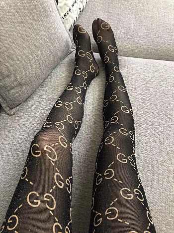 Gucci Tights Black-Beige stockings