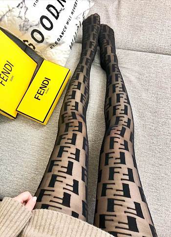 Fendi Tights Black nylon stockings