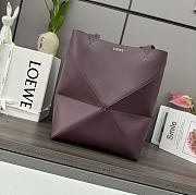 Loewe Puzzle Fold Tote bag in burgundy - 1