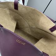 Loewe Puzzle Fold Tote bag in burgundy - 4