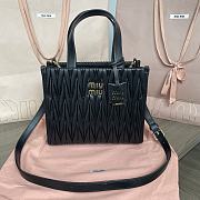 Miumiu Matelassé nappa leather tote-bag black - 1