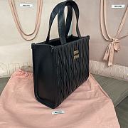 Miumiu Matelassé nappa leather tote-bag black - 4