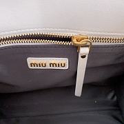 Miumiu Matelassé nappa leather tote-bag white - 3