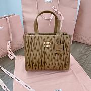 Miumiu Matelassé nappa leather tote-bag brown - 1