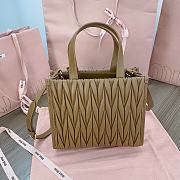 Miumiu Matelassé nappa leather tote-bag brown - 5