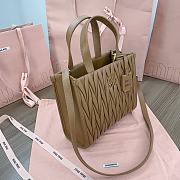 Miumiu Matelassé nappa leather tote-bag brown - 4