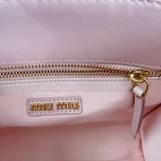 Miumiu Matelassé nappa leather tote-bag pink - 4