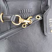 Miumiu Aventure nappa leather bag black - 5