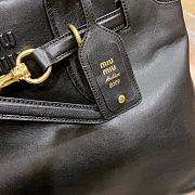 Miumiu Aventure nappa leather bag black - 4