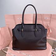 Miumiu Aventure nappa leather bag black - 3