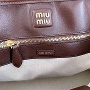 Miumiu Aventure nappa leather bag burgundy - 2