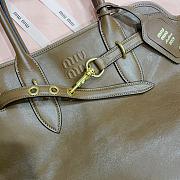 Miumiu Aventure nappa leather bag brown - 5