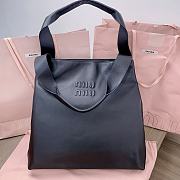 Miumiu Hobo Bag Re-Nylon Size 39x38.5x11 cm black - 1