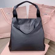 Miumiu Hobo Bag Re-Nylon Size 39x38.5x11 cm black - 6