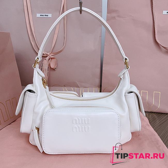 Miumiu Nappa leather Pocket bag in white - 1