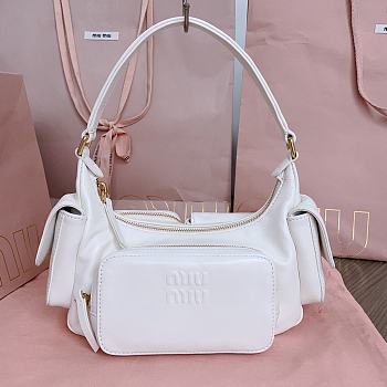 Miumiu Nappa leather Pocket bag in white