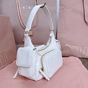 Miumiu Nappa leather Pocket bag in white - 6