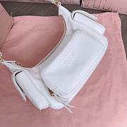 Miumiu Nappa leather Pocket bag in white - 4