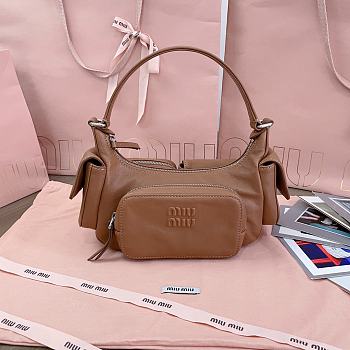 Miumiu Nappa leather Pocket bag in brown