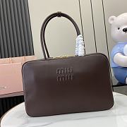 Miumiu ARCADIE leather bag in burgundy - 1