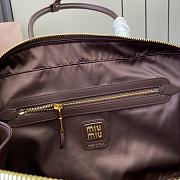 Miumiu ARCADIE leather bag in burgundy - 4