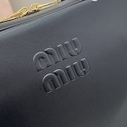 Miumiu ARCADIE leather bag in black - 4