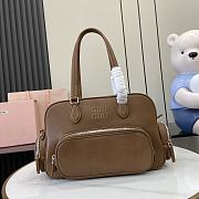 Miumiu Adventure Nappa Bag In Brown - 1