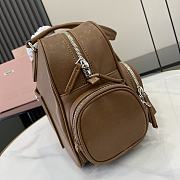 Miumiu Adventure Nappa Bag In Brown - 5