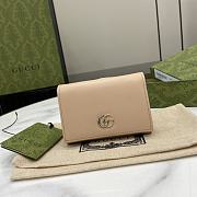 Gucci Mini GG Marmont Supreme Wallet In Beige - 1