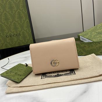 Gucci Mini GG Marmont Supreme Wallet In Beige