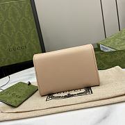 Gucci Mini GG Marmont Supreme Wallet In Beige - 2