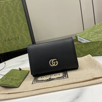 Gucci Mini GG Marmont Supreme Wallet In Black