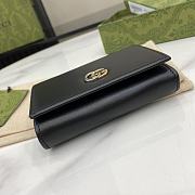 Gucci Mini GG Marmont Supreme Wallet In Black - 6